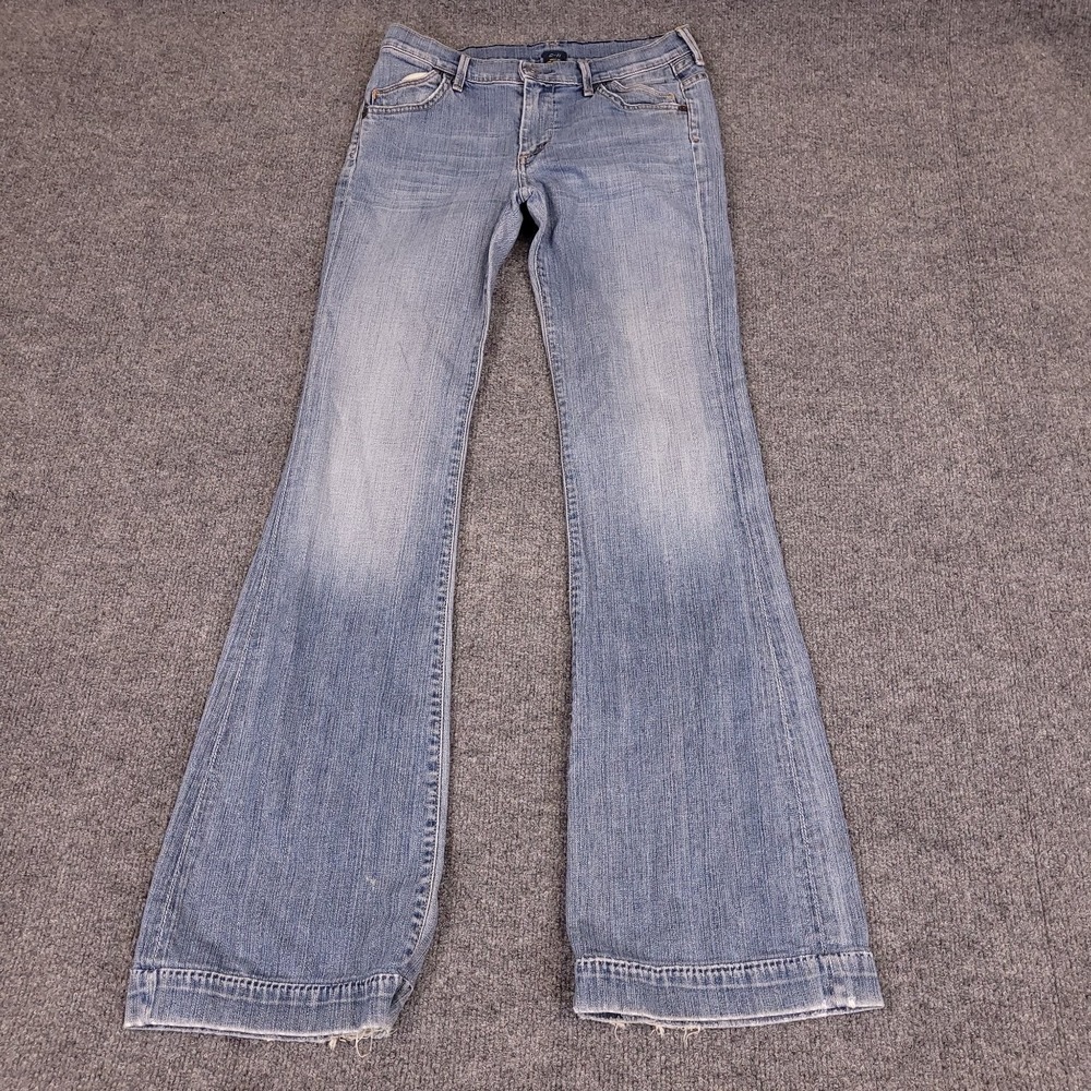 Citizens Of Humanity Hutton Wide Leg Stretch Womens 28 (28x33) Light Wash Jeans